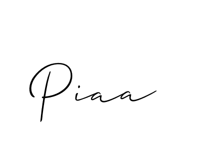 Create a beautiful signature design for name Piaa. With this signature (Allison_Script) fonts, you can make a handwritten signature for free. Piaa signature style 2 images and pictures png