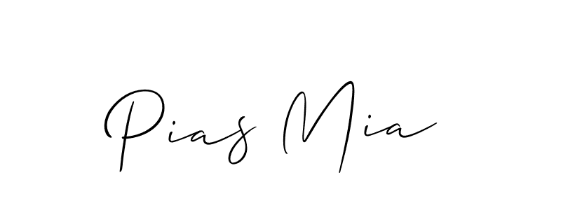 Also You can easily find your signature by using the search form. We will create Pias Mia name handwritten signature images for you free of cost using Allison_Script sign style. Pias Mia signature style 2 images and pictures png