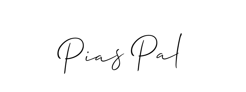Design your own signature with our free online signature maker. With this signature software, you can create a handwritten (Allison_Script) signature for name Pias Pal. Pias Pal signature style 2 images and pictures png