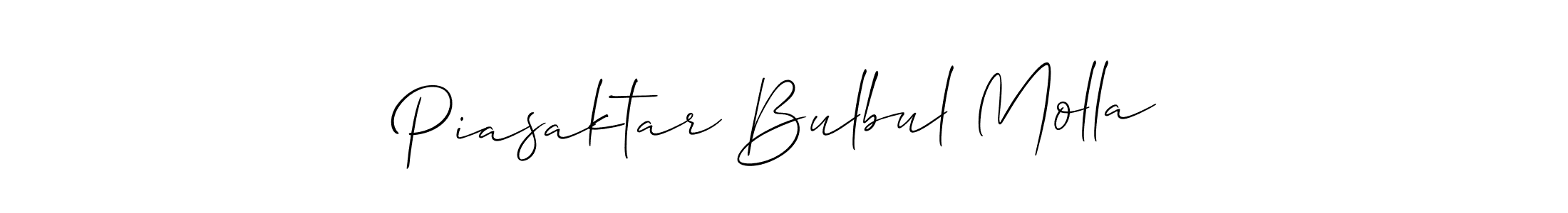 How to Draw Piasaktar Bulbul Molla signature style? Allison_Script is a latest design signature styles for name Piasaktar Bulbul Molla. Piasaktar Bulbul Molla signature style 2 images and pictures png