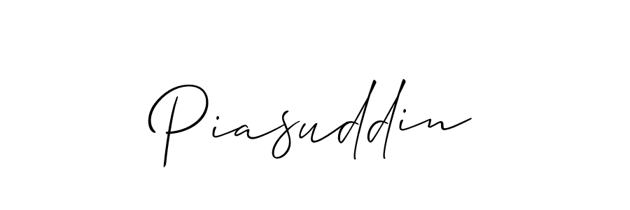 Similarly Allison_Script is the best handwritten signature design. Signature creator online .You can use it as an online autograph creator for name Piasuddin. Piasuddin signature style 2 images and pictures png