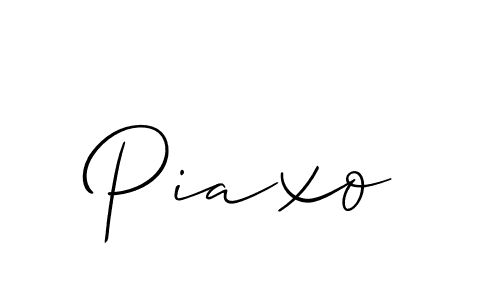 How to make Piaxo signature? Allison_Script is a professional autograph style. Create handwritten signature for Piaxo name. Piaxo signature style 2 images and pictures png