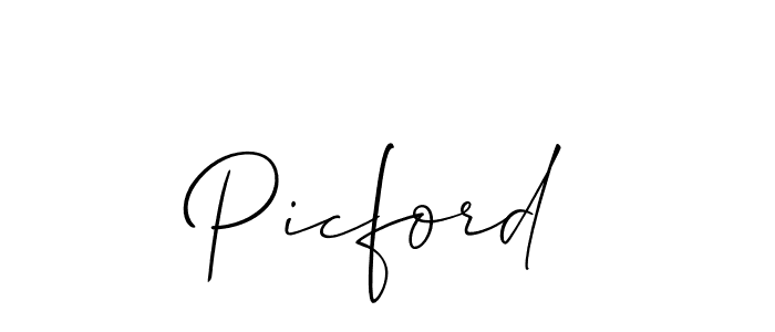 Create a beautiful signature design for name Picford. With this signature (Allison_Script) fonts, you can make a handwritten signature for free. Picford signature style 2 images and pictures png