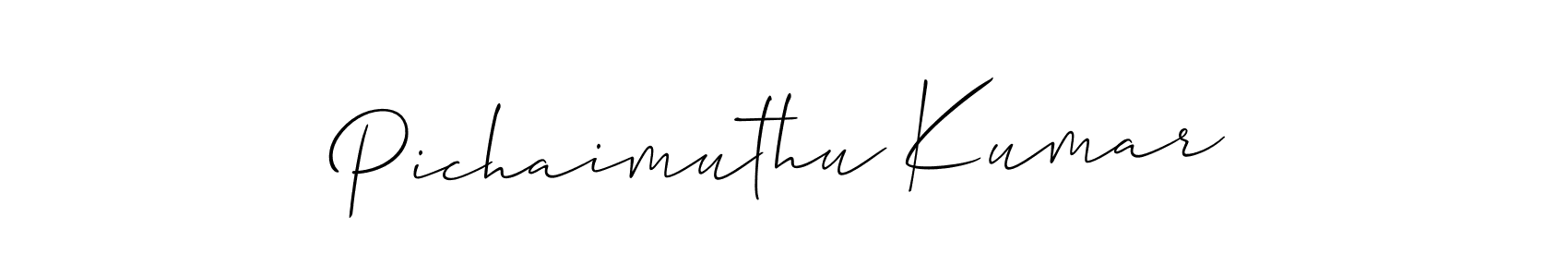 Use a signature maker to create a handwritten signature online. With this signature software, you can design (Allison_Script) your own signature for name Pichaimuthu Kumar. Pichaimuthu Kumar signature style 2 images and pictures png
