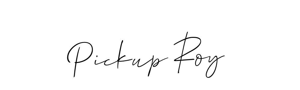 Once you've used our free online signature maker to create your best signature Allison_Script style, it's time to enjoy all of the benefits that Pickup Roy name signing documents. Pickup Roy signature style 2 images and pictures png