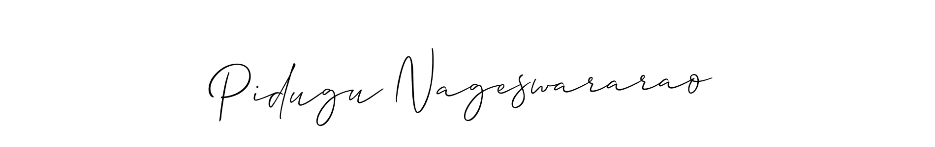if you are searching for the best signature style for your name Pidugu Nageswararao. so please give up your signature search. here we have designed multiple signature styles  using Allison_Script. Pidugu Nageswararao signature style 2 images and pictures png