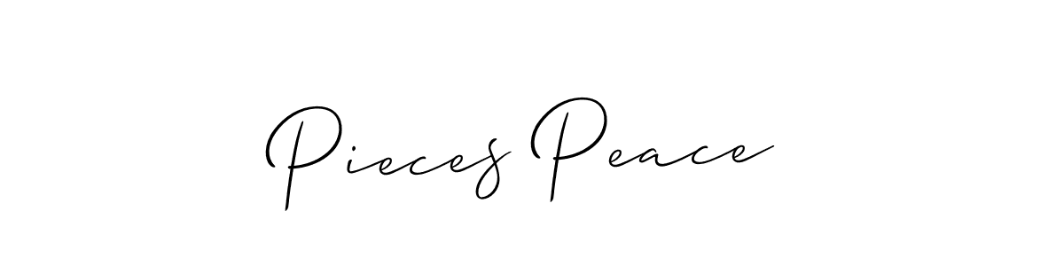 Similarly Allison_Script is the best handwritten signature design. Signature creator online .You can use it as an online autograph creator for name Pieces Peace. Pieces Peace signature style 2 images and pictures png