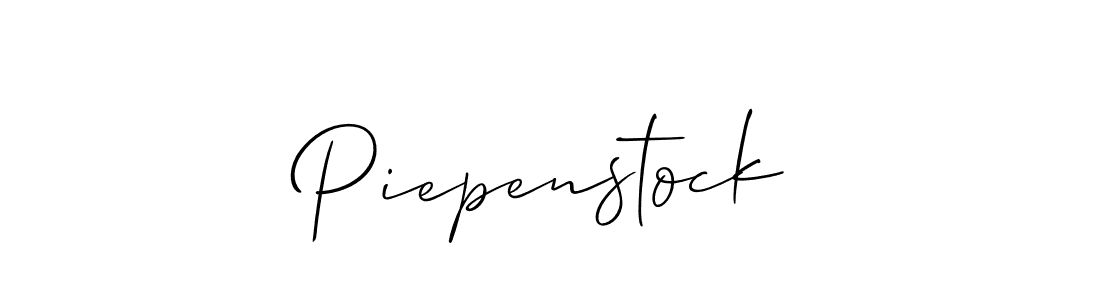 How to make Piepenstock signature? Allison_Script is a professional autograph style. Create handwritten signature for Piepenstock name. Piepenstock signature style 2 images and pictures png