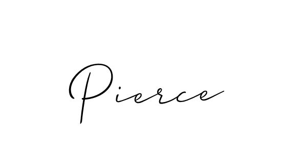 Design your own signature with our free online signature maker. With this signature software, you can create a handwritten (Allison_Script) signature for name Pierce. Pierce signature style 2 images and pictures png