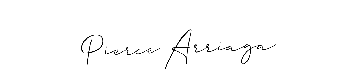 Similarly Allison_Script is the best handwritten signature design. Signature creator online .You can use it as an online autograph creator for name Pierce Arriaga. Pierce Arriaga signature style 2 images and pictures png