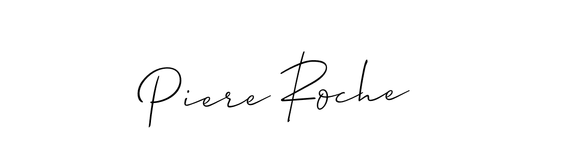 How to make Piere Roche name signature. Use Allison_Script style for creating short signs online. This is the latest handwritten sign. Piere Roche signature style 2 images and pictures png