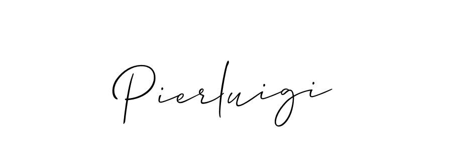 Use a signature maker to create a handwritten signature online. With this signature software, you can design (Allison_Script) your own signature for name Pierluigi. Pierluigi signature style 2 images and pictures png