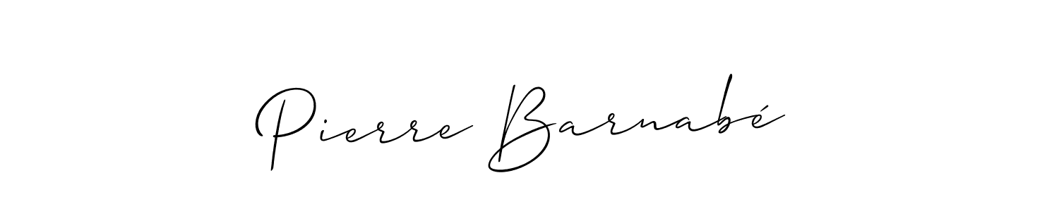 How to make Pierre Barnabé signature? Allison_Script is a professional autograph style. Create handwritten signature for Pierre Barnabé name. Pierre Barnabé signature style 2 images and pictures png