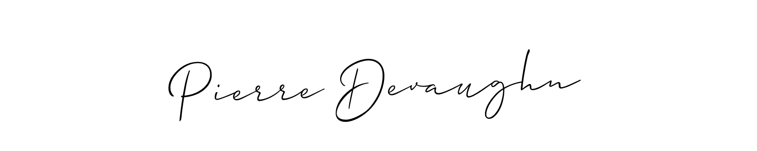 It looks lik you need a new signature style for name Pierre Devaughn. Design unique handwritten (Allison_Script) signature with our free signature maker in just a few clicks. Pierre Devaughn signature style 2 images and pictures png