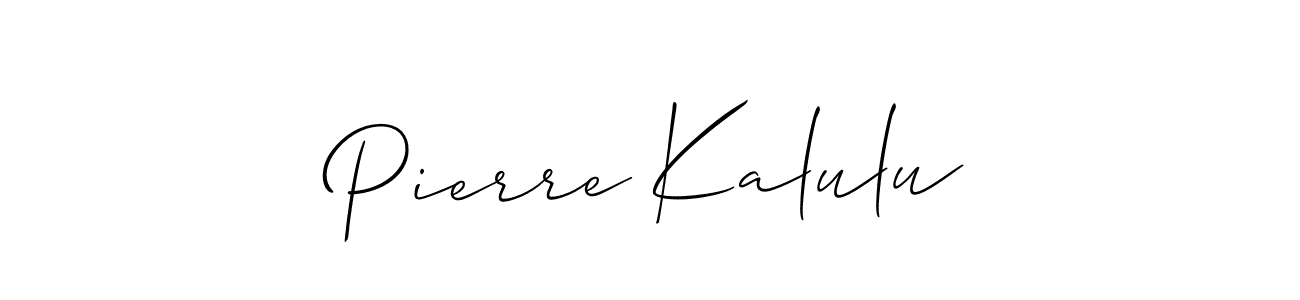 Similarly Allison_Script is the best handwritten signature design. Signature creator online .You can use it as an online autograph creator for name Pierre Kalulu. Pierre Kalulu signature style 2 images and pictures png