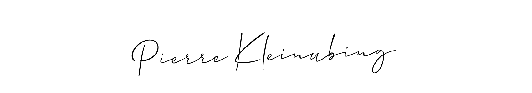 Similarly Allison_Script is the best handwritten signature design. Signature creator online .You can use it as an online autograph creator for name Pierre Kleinubing. Pierre Kleinubing signature style 2 images and pictures png