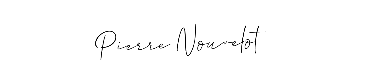 Design your own signature with our free online signature maker. With this signature software, you can create a handwritten (Allison_Script) signature for name Pierre Nouvelot. Pierre Nouvelot signature style 2 images and pictures png