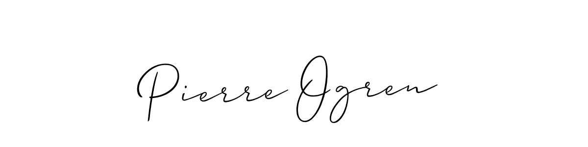 The best way (Allison_Script) to make a short signature is to pick only two or three words in your name. The name Pierre Ogren include a total of six letters. For converting this name. Pierre Ogren signature style 2 images and pictures png