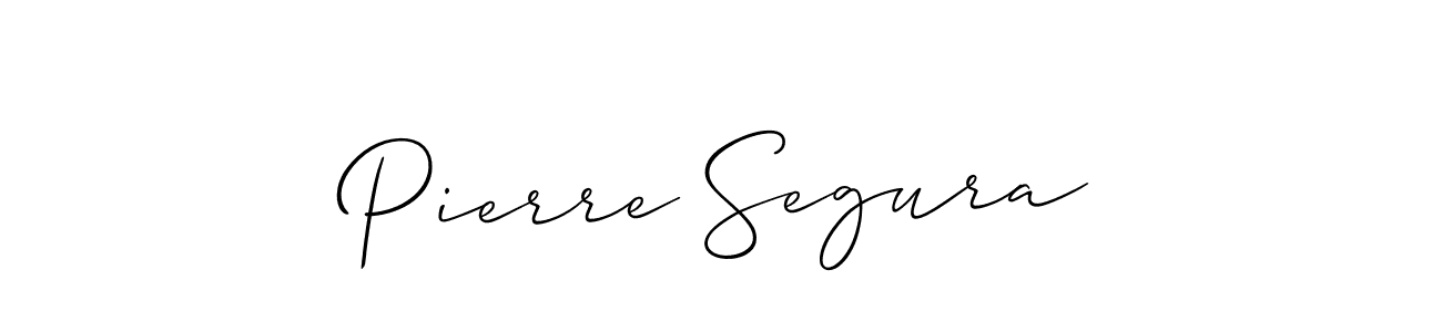 Pierre Segura stylish signature style. Best Handwritten Sign (Allison_Script) for my name. Handwritten Signature Collection Ideas for my name Pierre Segura. Pierre Segura signature style 2 images and pictures png
