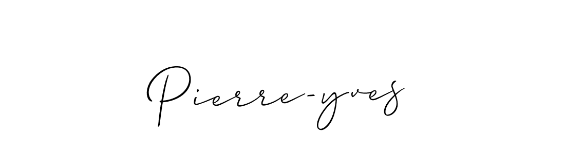 How to make Pierre-yves name signature. Use Allison_Script style for creating short signs online. This is the latest handwritten sign. Pierre-yves signature style 2 images and pictures png