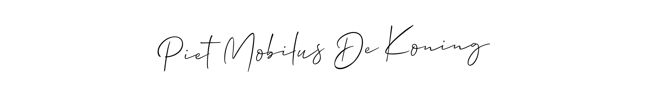 Make a beautiful signature design for name Piet Mobilus De Koning. Use this online signature maker to create a handwritten signature for free. Piet Mobilus De Koning signature style 2 images and pictures png