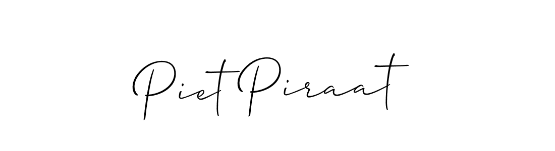 Piet Piraat stylish signature style. Best Handwritten Sign (Allison_Script) for my name. Handwritten Signature Collection Ideas for my name Piet Piraat. Piet Piraat signature style 2 images and pictures png