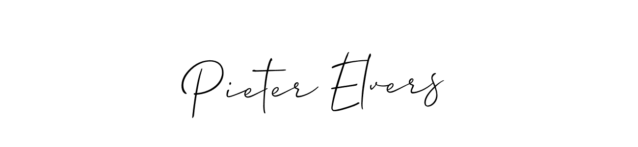 Create a beautiful signature design for name Pieter Elvers. With this signature (Allison_Script) fonts, you can make a handwritten signature for free. Pieter Elvers signature style 2 images and pictures png