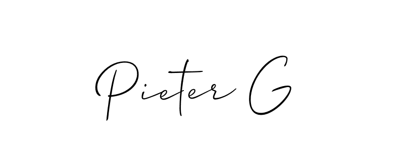 Allison_Script is a professional signature style that is perfect for those who want to add a touch of class to their signature. It is also a great choice for those who want to make their signature more unique. Get Pieter G name to fancy signature for free. Pieter G signature style 2 images and pictures png