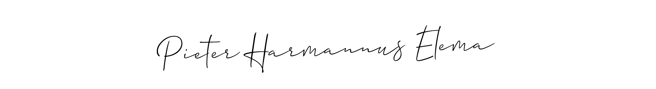 The best way (Allison_Script) to make a short signature is to pick only two or three words in your name. The name Pieter Harmannus Elema include a total of six letters. For converting this name. Pieter Harmannus Elema signature style 2 images and pictures png