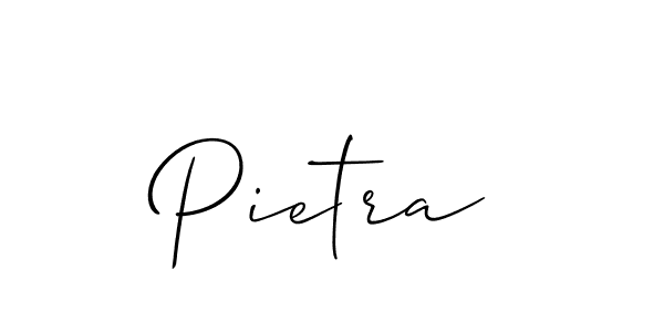 The best way (Allison_Script) to make a short signature is to pick only two or three words in your name. The name Pietra include a total of six letters. For converting this name. Pietra signature style 2 images and pictures png