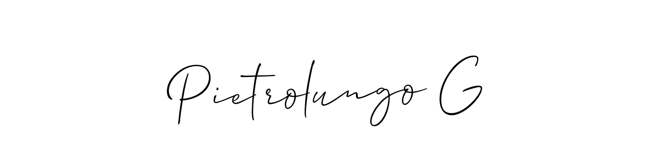 How to Draw Pietrolungo G signature style? Allison_Script is a latest design signature styles for name Pietrolungo G. Pietrolungo G signature style 2 images and pictures png