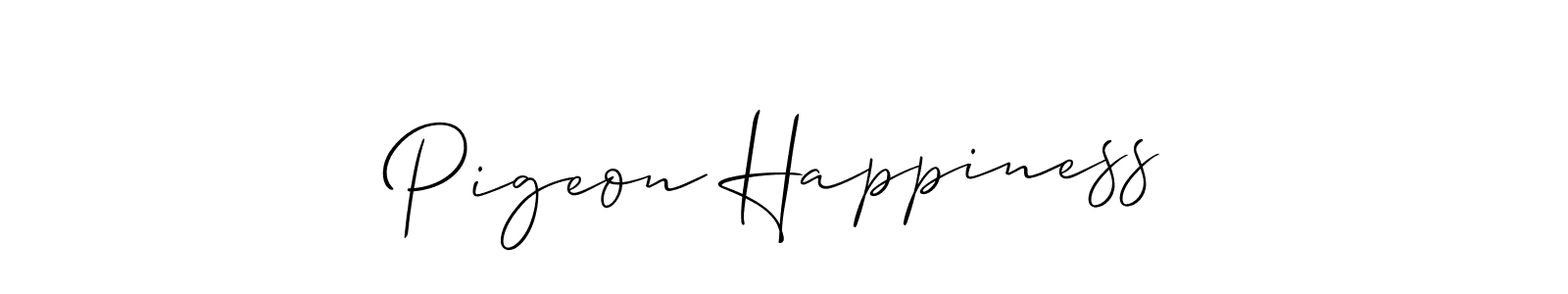 Also You can easily find your signature by using the search form. We will create Pigeon Happiness name handwritten signature images for you free of cost using Allison_Script sign style. Pigeon Happiness signature style 2 images and pictures png