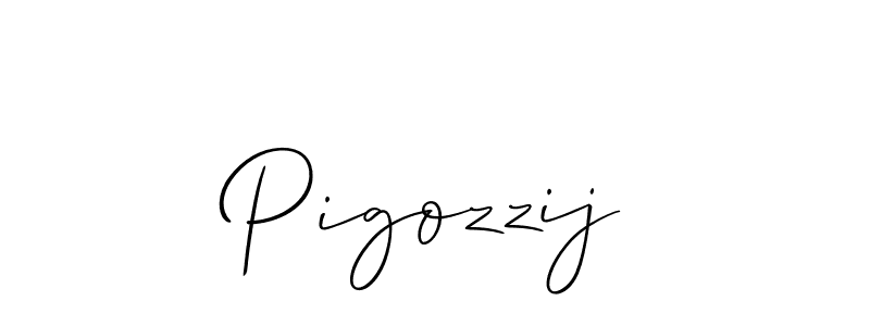 if you are searching for the best signature style for your name Pigozzij. so please give up your signature search. here we have designed multiple signature styles  using Allison_Script. Pigozzij signature style 2 images and pictures png