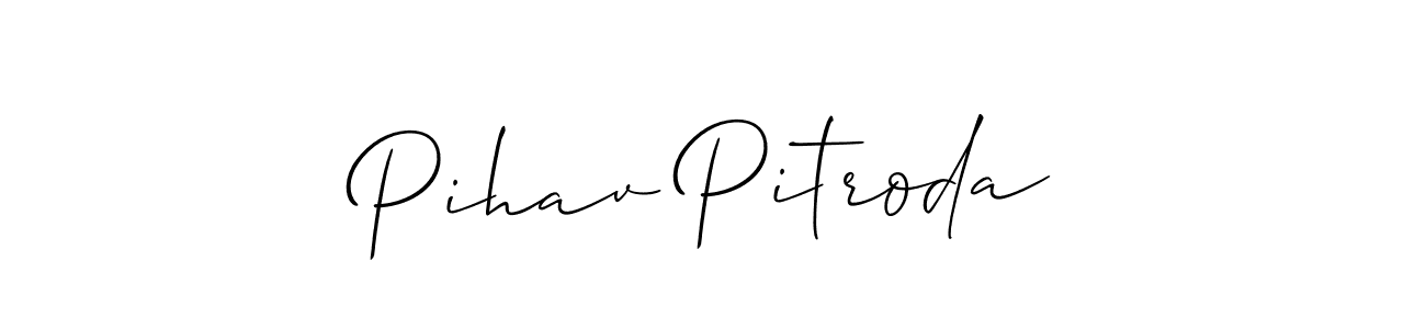 Best and Professional Signature Style for Pihav Pitroda. Allison_Script Best Signature Style Collection. Pihav Pitroda signature style 2 images and pictures png