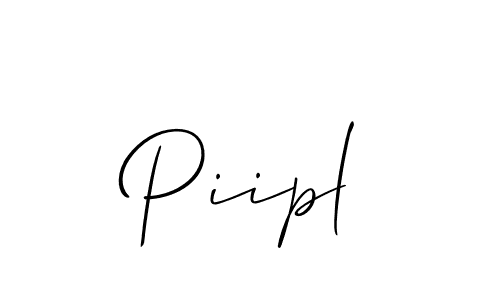 How to make Piipl name signature. Use Allison_Script style for creating short signs online. This is the latest handwritten sign. Piipl signature style 2 images and pictures png