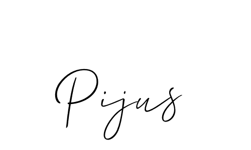 Also You can easily find your signature by using the search form. We will create Pijus name handwritten signature images for you free of cost using Allison_Script sign style. Pijus signature style 2 images and pictures png