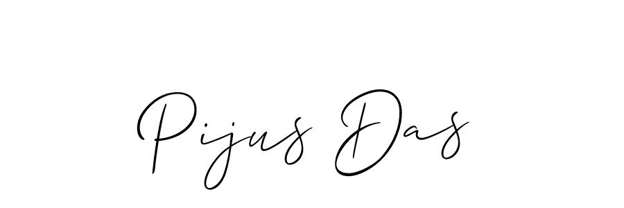 Create a beautiful signature design for name Pijus Das. With this signature (Allison_Script) fonts, you can make a handwritten signature for free. Pijus Das signature style 2 images and pictures png