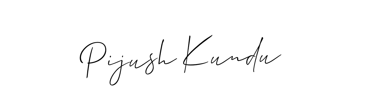 Allison_Script is a professional signature style that is perfect for those who want to add a touch of class to their signature. It is also a great choice for those who want to make their signature more unique. Get Pijush Kundu name to fancy signature for free. Pijush Kundu signature style 2 images and pictures png