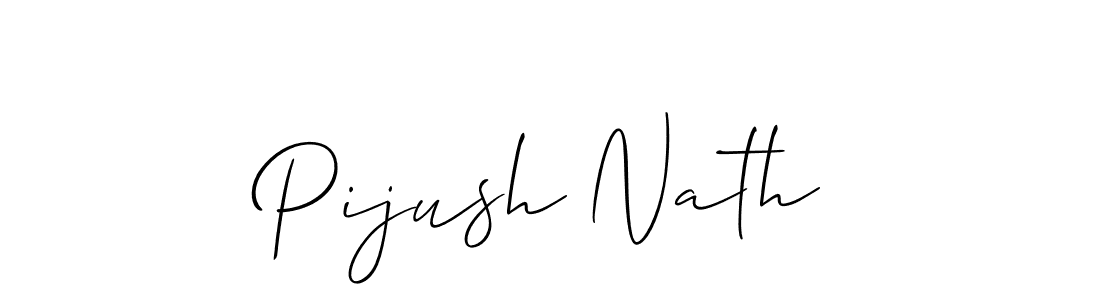 Design your own signature with our free online signature maker. With this signature software, you can create a handwritten (Allison_Script) signature for name Pijush Nath. Pijush Nath signature style 2 images and pictures png