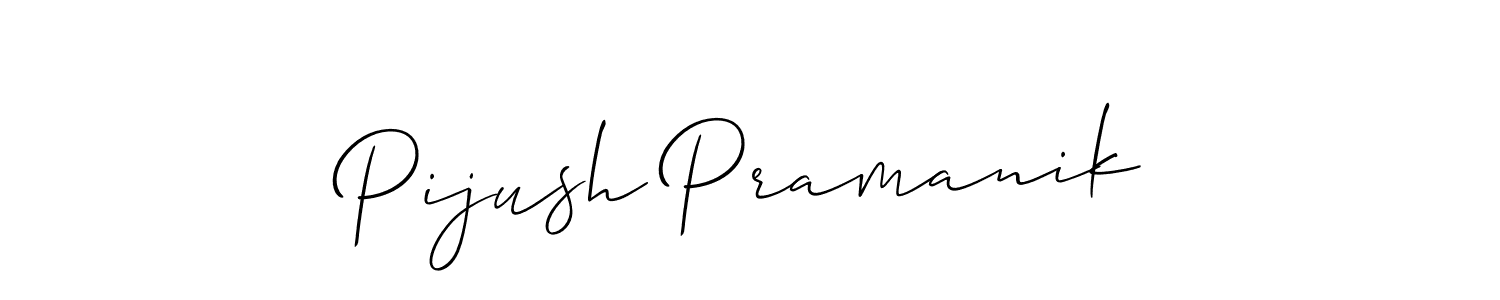 Make a short Pijush Pramanik signature style. Manage your documents anywhere anytime using Allison_Script. Create and add eSignatures, submit forms, share and send files easily. Pijush Pramanik signature style 2 images and pictures png