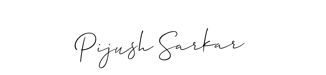 How to make Pijush Sarkar signature? Allison_Script is a professional autograph style. Create handwritten signature for Pijush Sarkar name. Pijush Sarkar signature style 2 images and pictures png