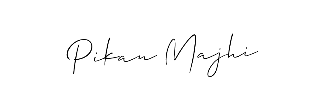 Pikan Majhi stylish signature style. Best Handwritten Sign (Allison_Script) for my name. Handwritten Signature Collection Ideas for my name Pikan Majhi. Pikan Majhi signature style 2 images and pictures png