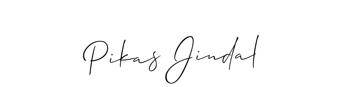 Make a beautiful signature design for name Pikas Jindal. Use this online signature maker to create a handwritten signature for free. Pikas Jindal signature style 2 images and pictures png