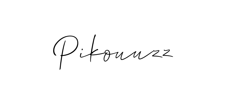 Allison_Script is a professional signature style that is perfect for those who want to add a touch of class to their signature. It is also a great choice for those who want to make their signature more unique. Get Pikouuzz name to fancy signature for free. Pikouuzz signature style 2 images and pictures png