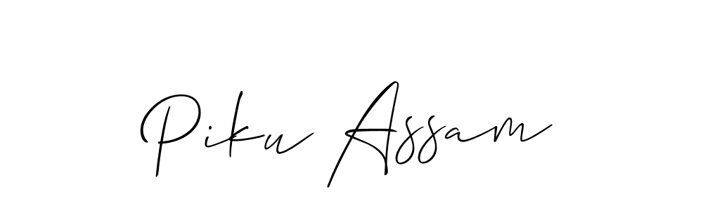Make a beautiful signature design for name Piku Assam. Use this online signature maker to create a handwritten signature for free. Piku Assam signature style 2 images and pictures png
