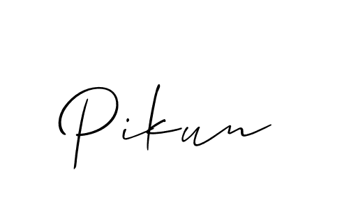 Make a beautiful signature design for name Pikun. Use this online signature maker to create a handwritten signature for free. Pikun signature style 2 images and pictures png