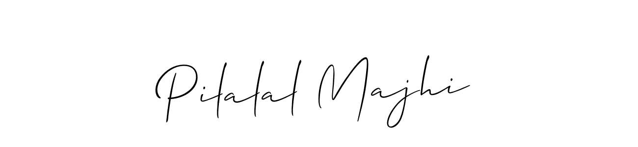 You should practise on your own different ways (Allison_Script) to write your name (Pilalal Majhi) in signature. don't let someone else do it for you. Pilalal Majhi signature style 2 images and pictures png