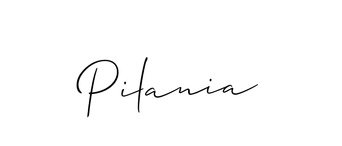Make a beautiful signature design for name Pilania. With this signature (Allison_Script) style, you can create a handwritten signature for free. Pilania signature style 2 images and pictures png