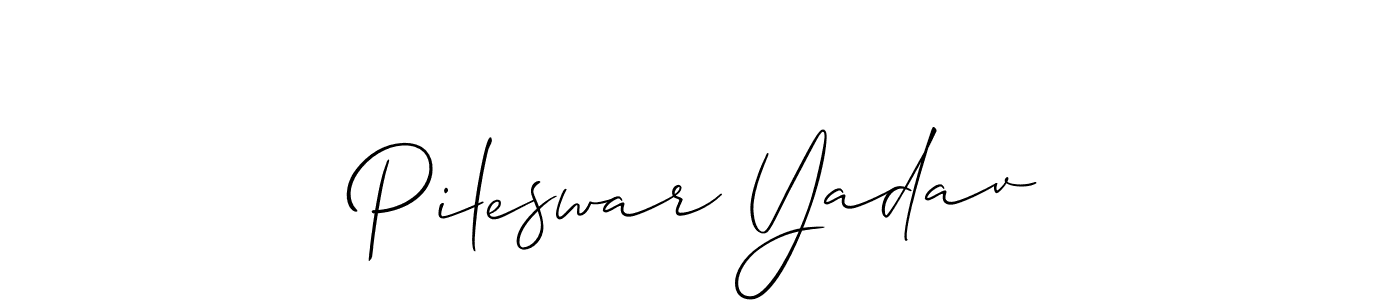 How to Draw Pileswar Yadav signature style? Allison_Script is a latest design signature styles for name Pileswar Yadav. Pileswar Yadav signature style 2 images and pictures png