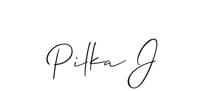 Best and Professional Signature Style for Pilka J. Allison_Script Best Signature Style Collection. Pilka J signature style 2 images and pictures png